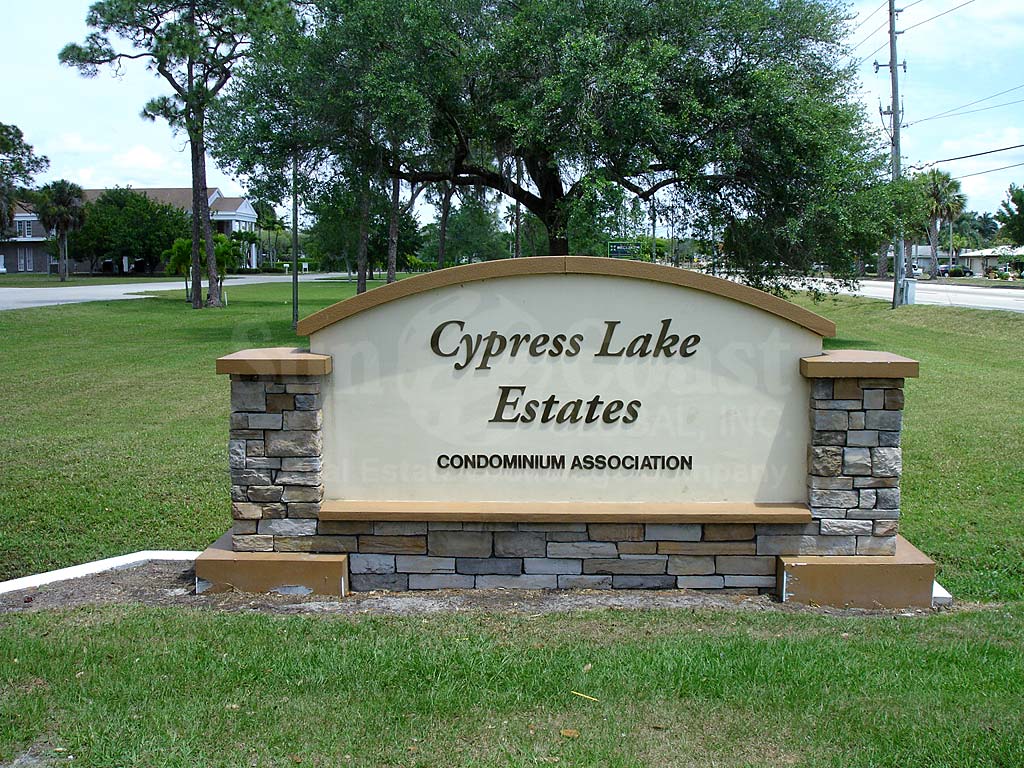 Cypress Lake Estates Signage